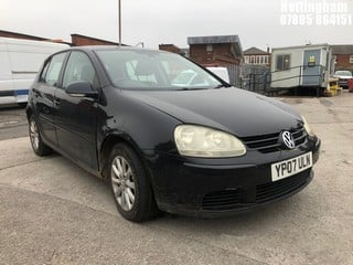 Location: Nottingham - 2007 VOLKSWAGEN GOLF MATCH TDI 105 5 Door Hatchback REG: YP07ULN, Keys: No, MOT Expiry date: 17/12/2024, 1896 Diesel, 5 Speed Manual Diesel, Former Keepers: 5