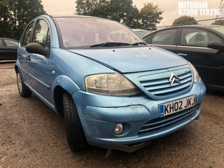 Location: Mitcham - 2002 CITROEN C3 SX AUTO 5 Door Hatchback REG: KH02JKJ, Keys: No, MOT Expiry date: 27/05/2025, 1360 Petrol, 4 Speed Auto Petrol, Former Keepers: 5