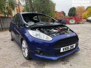 Location: Nottingham - 2015 FORD  FIESTA ZETEC S 3 Door Hatchback REG: VX15ZRC, Keys: No, MOT Expiry date: 08/02/2024, 998 Petrol, 5 Speed Manual Petrol, Former Keepers: 3