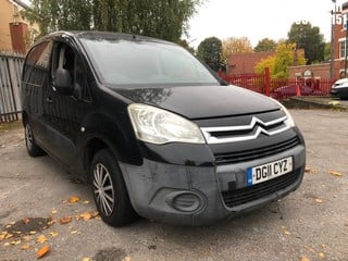 Location: Nottingham - 2011 CITROEN BERLINGO 625 LX HDI 75 Panel Van REG: DG11CYZ, Keys: No, MOT Expiry date: 18/06/2025, 1560 Diesel, 5 Speed Manual Diesel, Former Keepers: 2