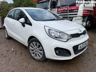 Location: PETERBOROUGH - 2013 KIA RIO 2 ECODYNAMICS CRDI 	 5 DOOR HATCHBACK REG: AJ13PAO, 1396cc DIESEL, 6 SPEED MANUAL DIESEL, Former Keepers: 2, Keys: No, MOT: Expiry date20/08/2025