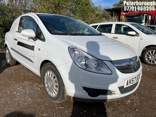 Location: Peterborough - 2007 VAUXHALL CORSA CDTI Car Derived Van REG: AV57BZD, Keys: No, MOT Expiry date: 07/11/2023, 1248 Diesel, 5 Speed Manual Diesel, Former Keepers: 5