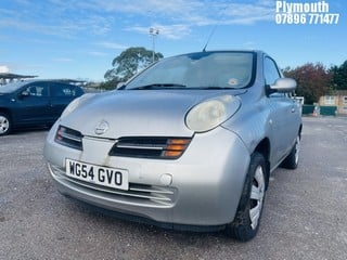 Location: Plymouth - 2004 NISSAN MICRA SE 3 Door Hatchback REG: WG54GVO, Keys: No, MOT Expiry date: 29/07/2024, 1240 Petrol, 5 Speed Manual Petrol, Former Keepers: 4