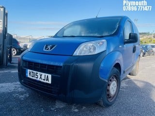 Location: Plymouth - 2015 PEUGEOT BIPPER PROFESSIONAL HDI Panel Van REG: KD15XJA, Keys: No, MOT Expiry date: 03/09/2024, 1248 Diesel, 5 Speed Manual Diesel, Former Keepers: 3