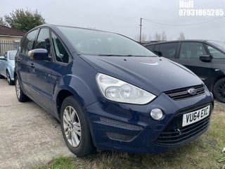 Location: Hull - 2014 FORD S-MAX ZETEC TDCI MPV REG: VU64EXC, Keys: No, MOT Expiry date: 06/02/2024, 1560 Diesel, 6 Speed Manual Diesel, Former Keepers: 3