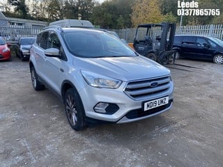 Location: Leeds - 2019 FORD  KUGA TITANIUM EDITION TDC 5 Door Hatchback REG: MD19UMZ, 1997cc Diesel, 6 Speed Manual Diesel, Former Keepers: 0, Keys: Yes, MOT Expiry date: 04-07-2025