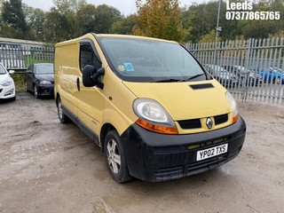 Location: Leeds - 2002 RENAULT TRAFIC SL27 DCI 100 SWB Panel Van REG: YP02TXS, Keys: No, MOT Expiry date: 07-12-2024, 1870 Diesel, 6 Speed Manual Diesel, Former Keepers: 4