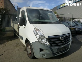 Location: HAYES / HEATHROW - 2012 VAUXHALL MOVANO F3500 L3H1 CDTI DROPSIDE LORRY REG: LL12FCZ, 2299cc DIESEL, 6 SPEED MANUAL DIESEL, Former Keepers: 2, Keys: No, MOT: Expiry date10/09/2024