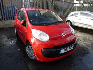 Location:  Hayes - 2008 CITROEN C1 RHYTHM 3 Door Hatchback REG: BT08PFD, Keys: No, MOT Expiry date: 26/11/2024, 998 Petrol, 5 Speed Manual Petrol, Former Keepers: 5