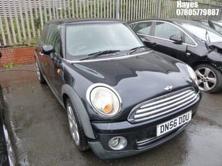 Location:  Hayes - 2006 MINI COOPER 3 Door Hatchback REG: DN56DDU, Keys: No, MOT Expiry date: 29/07/2024, 1598 Petrol, 6 Speed Manual Petrol, Former Keepers: 3