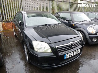 Location:  Hayes - 2005 TOYOTA AVENSIS T SPIRIT 4 Door Saloon REG: GV05ODA, Keys: No, MOT Expiry date: 25/04/2025, 1998 Petrol, 5 Speed Manual Petrol, Former Keepers: 5