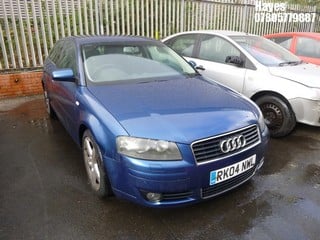 Location:  Hayes - 2004 AUDI A3 SPORT FSI 3 Door Hatchback REG: RK04NWL, Keys: No, MOT Expiry date: 03/11/2024, 1984 Petrol, 6 Speed Manual Petrol, Former Keepers: 5