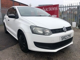 Location: Nottingham - 2012 VOLKSWAGEN  POLO S 60 5 Door Hatchback REG: SV12ZYK, 1198cc Petrol , 5 Speed Manual Petrol, Former Keepers: 3, Keys: Yes, MOT Expiry date: 11/02/2025