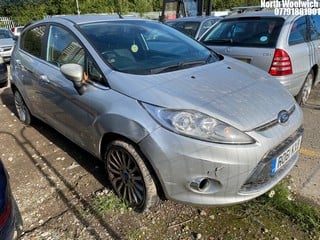 Location: North Woolwich - 2011 FORD FIESTA TITANIUM 5 Door Hatchback REG: RO61KXB, Keys: No, MOT Expiry date: 31/07/2024, 1388 Petrol, 5 Speed Manual Petrol, Former Keepers: 6