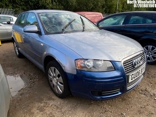 Location: North Woolwich - 2006 AUDI A3 SPECIAL EDITION 5 Door Hatchback REG: GU06BTV, Keys: No, MOT Expiry date: 30/04/2025, 1595 Petrol, 5 Speed Manual Petrol, Former Keepers: 9