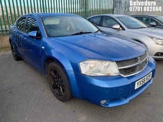 Location: BELVEDERE - 2008 DODGE (USA)  AVENGER SXT 	 4 DOOR SALOON REG: YX58RZR, 1998cc PETROL, 5 SPEED MANUAL PETROL, Former Keepers: 5, Keys: No, MOT: Expiry date09.04.2025