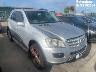 Location: BELVEDERE - 2005 MERCEDES ML 320 CDI SE AUTO ESTATE REG: T5MVV, 2987cc DIESEL, 7 SPEED AUTO DIESEL, Former Keepers: 13, Keys: No, MOT: Expiry date21/02/2025