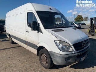 Location: BELVEDERE - 2007 MERCEDES SPRINTER 311 CDI LWB PANEL VAN REG: KY07XHA, 2148cc DIESEL, 6 SPEED MANUAL DIESEL, Former Keepers: 2, Keys: No, MOT: Expiry date10.09.2025