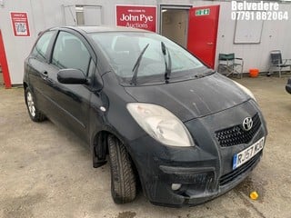 Location: Belvedere - 2007 TOYOTA  YARIS SR 3 DOOR HATCHBACK REG: RJ57MJO, 1296 CC PETROL, 5 SPEED MANUAL PETROL, Former Keepers: 5, Keys: Yes, MOT Expiry date: 02/09/2020