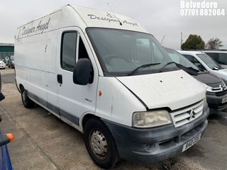 Location: Belvedere - 2003 CITROEN RELAY 1800 TD HDI LWB Panel Van REG: R40COS, Keys: No, MOT Expiry date: 17/04/2024, 2179 Diesel, 5 Speed Manual Diesel, Former Keepers: 2