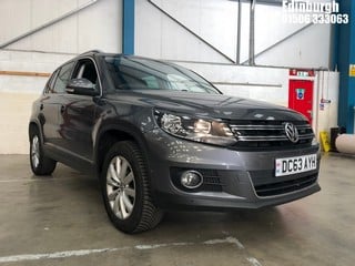 Location: Edinburgh - 2014 VOLKSWAGEN TIGUAN MATCH TDI BMT 4MOT ESTATE REG: DC63AYH, 1968cc DIESEL, 7 SPEED S-AUTO , Former Keepers: 3, Keys: Yes, MOT Expiry date: 01/05/2025