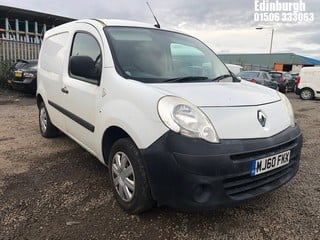 Location: Edinburgh - 2010 RENAULT KANGOO ML19 67 DCI Car Derived Van REG: MJ60FKX, Keys: No, MOT Expiry date: 17/04/2024, 1461 Diesel, 5 Speed Manual Diesel, Former Keepers: 5