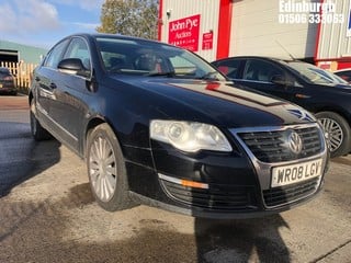 Location: Edinburgh - 2008 VOLKSWAGEN PASSAT HIGHLINE TDI 4 Door Saloon REG: WR08LGV, Keys: No, MOT Expiry date: 21/08/2024, 1968 Diesel, 6 Speed Manual Diesel, Former Keepers: 5