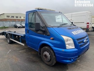 NOTE: ATF Registered Buyers ONLY - Location: BELVEDERE - 2008 FORD TRANSIT 140 T460EL RWD  FLAT LORRY RECOVERY  REG: NK58GNN, 2300cc PETROL, 5 SPEED MANUAL PETROL, Former Keepers: 4, Keys: No