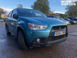 Location: MITCHAM - 2012 MITSUBISHI  ASX 2 5 DOOR HATCHBACK REG: OU62ZBR, 1590cc PETROL, 5 SPEED MANUAL PETROL, Former Keepers: 4, Keys: No, MOT: Expiry date04/10/2024