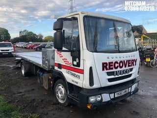 Location: Mitcham - 2011  IVECO  EUROCARGO (MY 2008) Flat Lorry REG: YK60AWU, 3920cc Diesel , S-Auto Diesel, Former Keepers: 1, Keys: No, MOT Expiry date: 30/04/2024