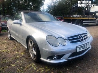 Location: Mitcham - 2006 MERCEDES CLK200 K SPORT AUTO Convertible REG: YP06EVL, Keys: No, MOT Expiry date: 04/01/2025, 1796 Petrol, 5 Speed Auto Petrol, Former Keepers: 3