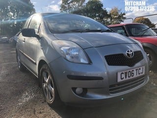 Location: Mitcham - 2006 TOYOTA YARIS T SPIRIT 5 Door Hatchback REG: CV06TCJ, Keys: No, MOT Expiry date: 05/05/2024, 1296 Petrol, 5 Speed Manual Petrol, Former Keepers: 5