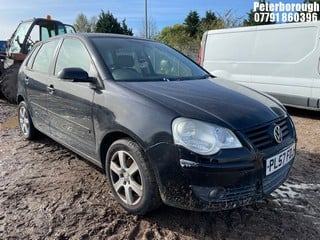 Location: Peterborough - 2008 VOLKSWAGEN POLO MATCH 80 5 Door Hatchback REG: PL57FDJ, Keys: No, MOT Expiry date: 22/12/2023, 1390 Petrol, 5 Speed Manual Petrol, Former Keepers: 10