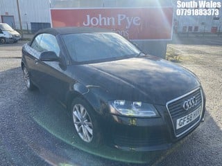 Location: South Wales - 2008 AUDI  A3 TDI 	 Convertible  REG: GF58HVR, 1896cc Diesel , 5 Speed Manual Diesel 	, Former Keepers: 8, Keys: Yes, MOT Expiry date: 14/02/2025