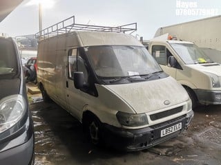 NOTE: ATF Registered Buyers ONLY - Location:  Hayes - 2003 FORD TRANSIT 350 LWB TD Panel Van REG: LB52ELO, Keys: No, MOT Expiry date: 27/03/2024, 2402 Diesel, 5 Speed Manual Diesel, Former Keepers: 4