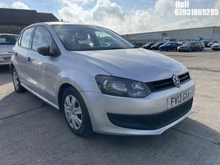 Location: Hull - 2013 VOLKSWAGEN  POLO S 60 5 DOOR HATCHBACK REG: FV13GXA, 1198cc PETROL, 5 SPEED MANUAL PETROL, Former Keepers: 5, Keys: Yes, MOT Expiry date: 12/03/2024