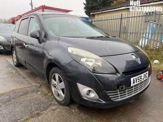 Location: Hull - 2009 RENAULT GRAND SCENIC DYN TCE MPV REG: AV59JVC, Keys: No, MOT Expiry date: 19/09/2024, 1397 Petrol, 6 Speed Manual Petrol, Former Keepers: 8