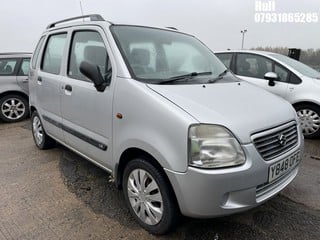 Location: Hull - 2001 SUZUKI WAGON R+ GL Estate REG: Y848OFE, Keys: No, MOT Expiry date: 22/06/2024, 1298 Petrol, 5 Speed Manual Petrol, Former Keepers: 10