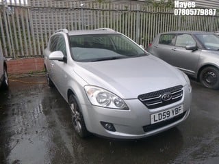 Location:  Hayes - 2009 KIA CEED SW-7 CRDI Estate REG: LD59YBF, Keys: No, MOT Expiry date: 10/10/2024, 1582 Diesel, 5 Speed Manual Diesel, Former Keepers: 9