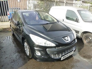 Location:  Hayes - 2009 PEUGEOT 308 SE AUTO 5 Door Hatchback REG: BN09DTY, Keys: No, MOT Expiry date: 16/12/2024, 1598 Petrol, 4 Speed Auto Petrol, Former Keepers: 6