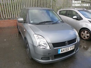 Location:  Hayes - 2005 SUZUKI SWIFT GL 5 Door Hatchback REG: AK55YYE, Keys: No, MOT Expiry date: 17/02/2025, 1328 Petrol, 5 Speed Manual Petrol, Former Keepers: 8