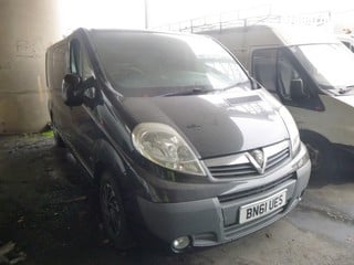 Location:  Hayes - 2011 VAUXHALL VIVARO 2900 SP CDTI SA LW Panel Van REG: BN61UES, Keys: No, MOT Expiry date: 20/09/2024, 2464 Diesel, 6 Speed Semi Auto Diesel, Former Keepers: 5