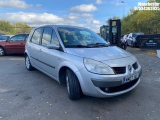 Location: Manchester - 2007 RENAULT SCENIC DYN VVT MPV REG: MM07VAX, 1598 Petrol, 6 Speed Manual Petrol, Former Keepers: 11, Keys: No, MOT Expiry date: 29/05/2025