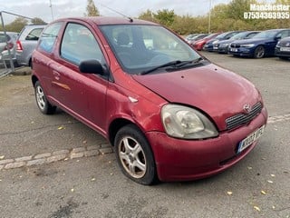 Location: Manchester - 2002 TOYOTA YARIS VVTI COLOUR COLLECT 3 Door Hatchback REG: MX02VFL, 998 Petrol, 5 Speed Manual Petrol, Former Keepers: 11, Keys: No, MOT Expiry date: 25/02/2024