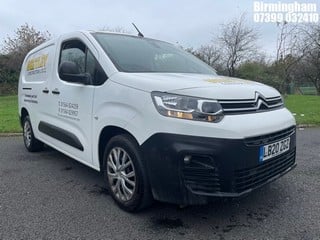 Location: Birmingham - 2020  CITROEN  BERLINGO 850 EN-PRISE BHD Panel Van  REG: LB20ZGZ, 1500cc Diesel , 5 Speed Manual Diesel , Former Keepers: 1, Keys: Yes, MOT Expiry date: 27/08/2024