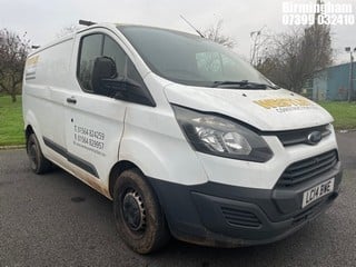 Location: Birmingham - 2014  FORD  TRANSIT CUSTOM 290 ECO-TE  Panel Van  REG: LC14BWE, 2198cc Diesel , 6 Speed Manual Diesel , Former Keepers: 2, Keys: Yes, MOT Expiry date: 28/04/2025