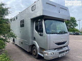 Location: Birmingham - 2001 RENAULT  Midlum  Livestock Carrier  REG: G19COB, 4116cc Diesel , 5 SPEED MANUAL, Former Keepers: 4, Keys: No, MOT Expiry date: 28/02/2025