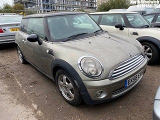 Location: North Woolwich - 2008 MINI COOPER 3 Door Hatchback REG: EK58EVN, Keys: No, MOT Expiry date: 26/03/2022, 1598 Petrol, 6 Speed Manual Petrol, Former Keepers: 6