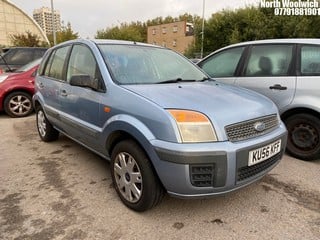 Location: North Woolwich - 2006 FORD FUSION STYLE CLIMATE 5 Door Hatchback REG: KU56KFF, Keys: No, MOT Expiry date: 11/06/2025, 1388 Petrol, 5 Speed Manual Petrol, Former Keepers: 5