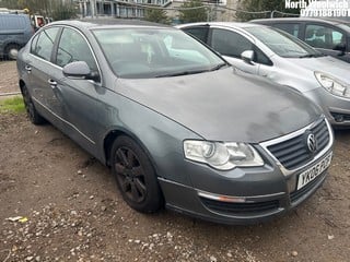 Location: North Woolwich - 2006 VOLKSWAGEN PASSAT SE TDI 140 4 Door Saloon REG: YK06PCF, Keys: No, MOT Expiry date: 04/02/2025, 1968 Diesel, 6 Speed Manual Diesel, Former Keepers: 13